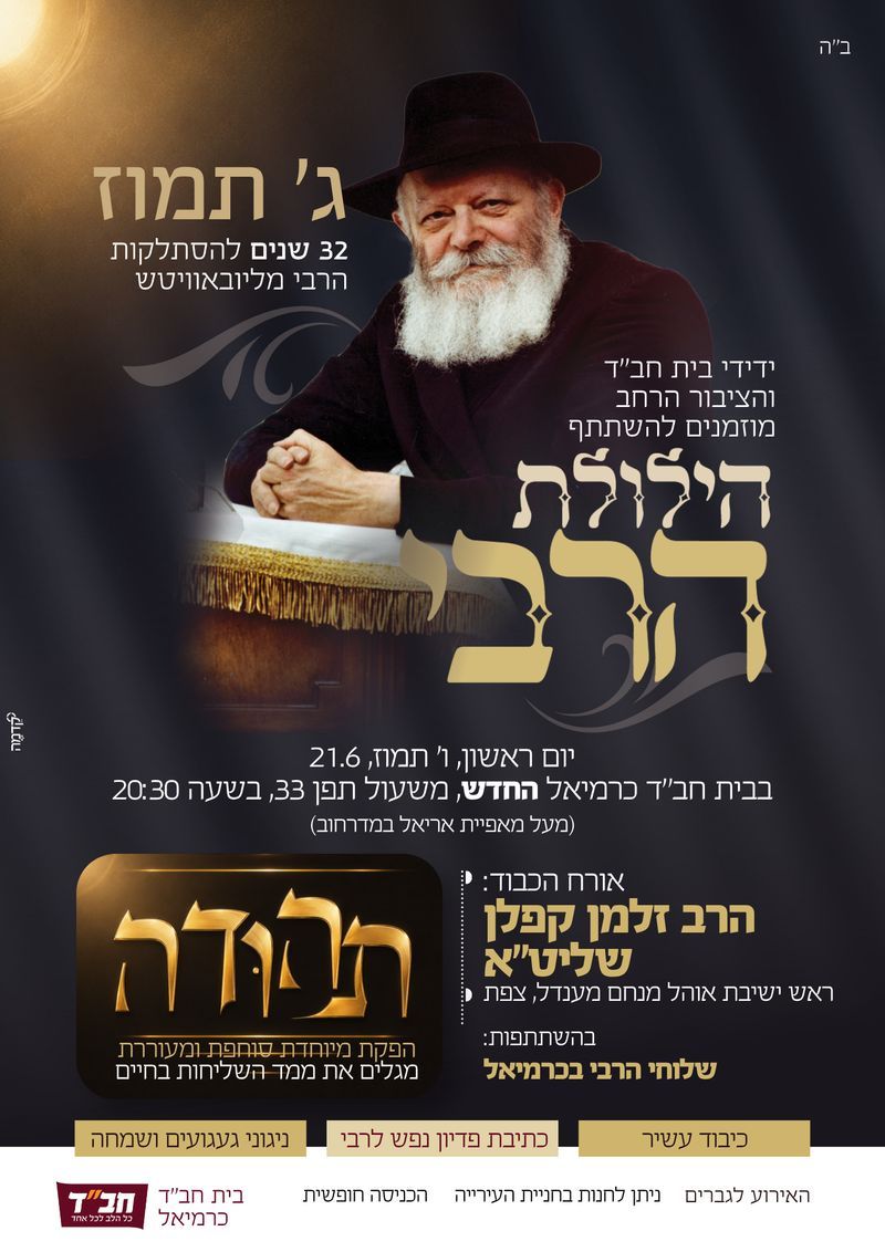 הילולת הרבי - ג׳ תמוז