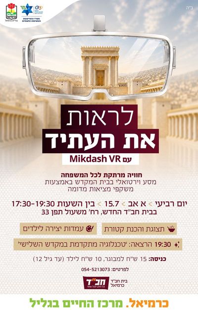 לראות את העתיד - עם Mikdash VR