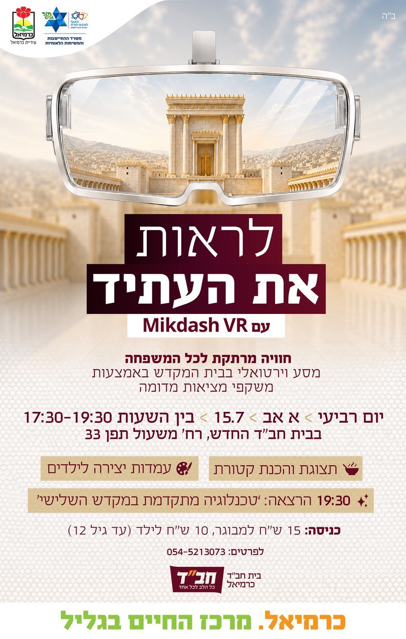 לראות את העתיד - עם Mikdash VR